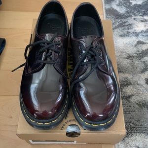 Dr. Martens Burgundy Oxford Shoes